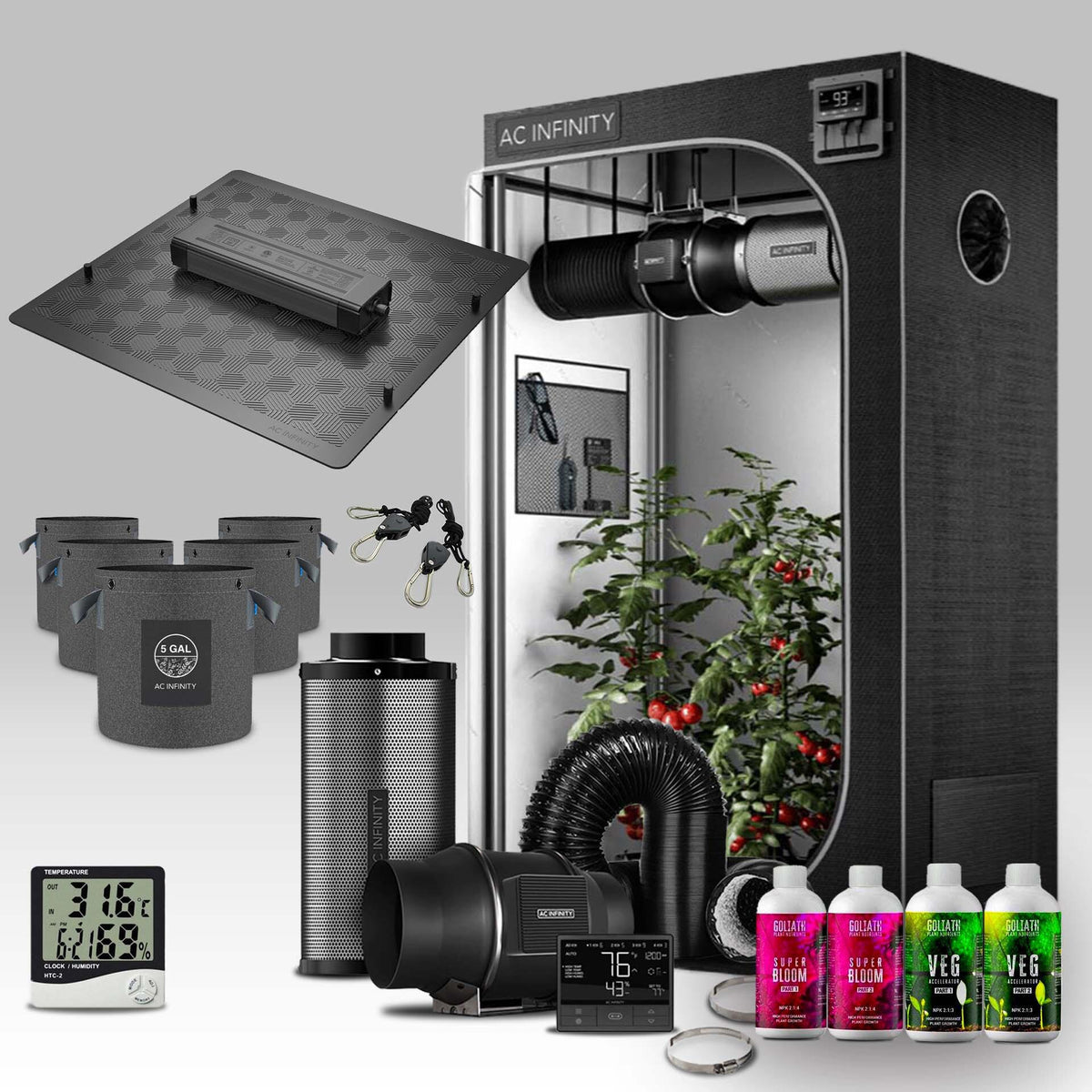 ac infinity grow tents AC INFINITY Grow Kit - Stage Two
