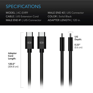 ac infinity uis to uis male cable extension