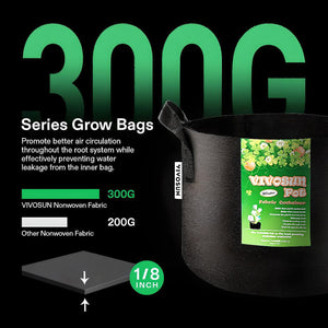VIVOSUN Grow Bags 5-Pack 1Gal - 30Gal