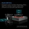 MULTIFAN S7, Quiet USB Cooling Fan Dual 120mm