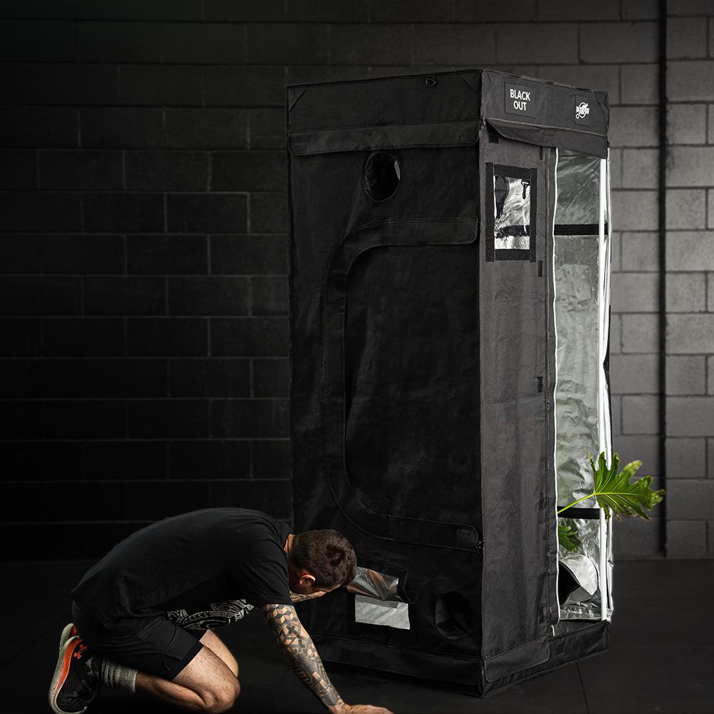 black box grow tent Strongest Blackout Grow Tents 80x80x200cm