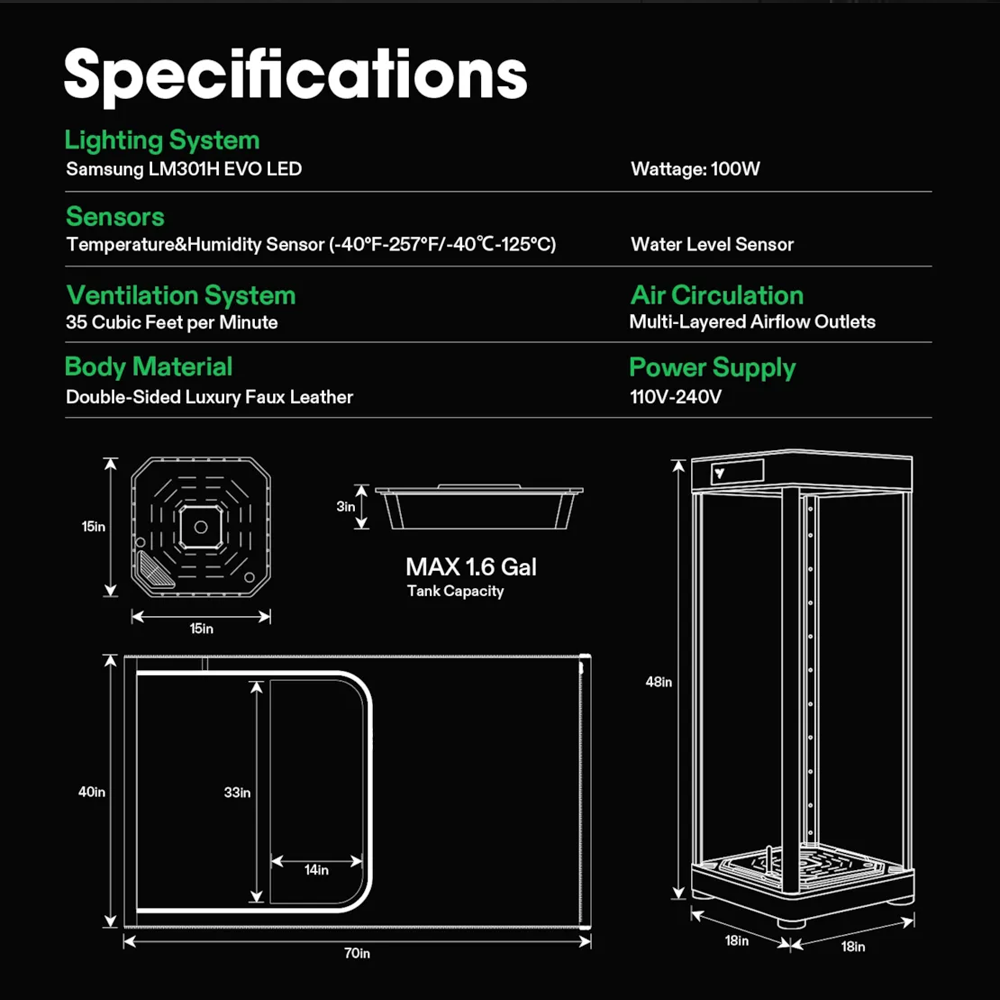 Vivosun VGrow All-in-One Smart Grow Box