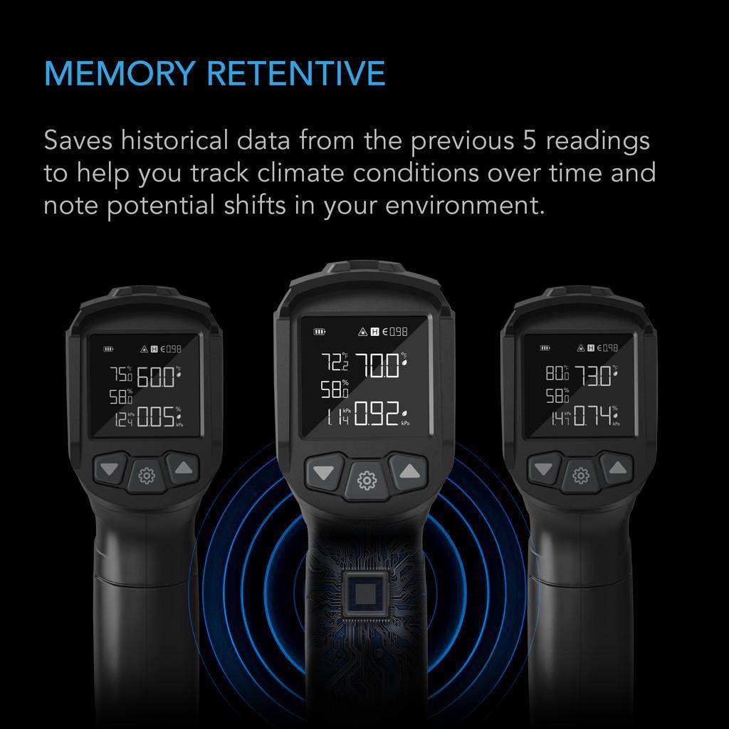 VPD Thermometer, Handheld Environmental Monitor, Captures Leaf VPD and Temperature