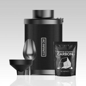 100mm refillable carbon filter ac infinity