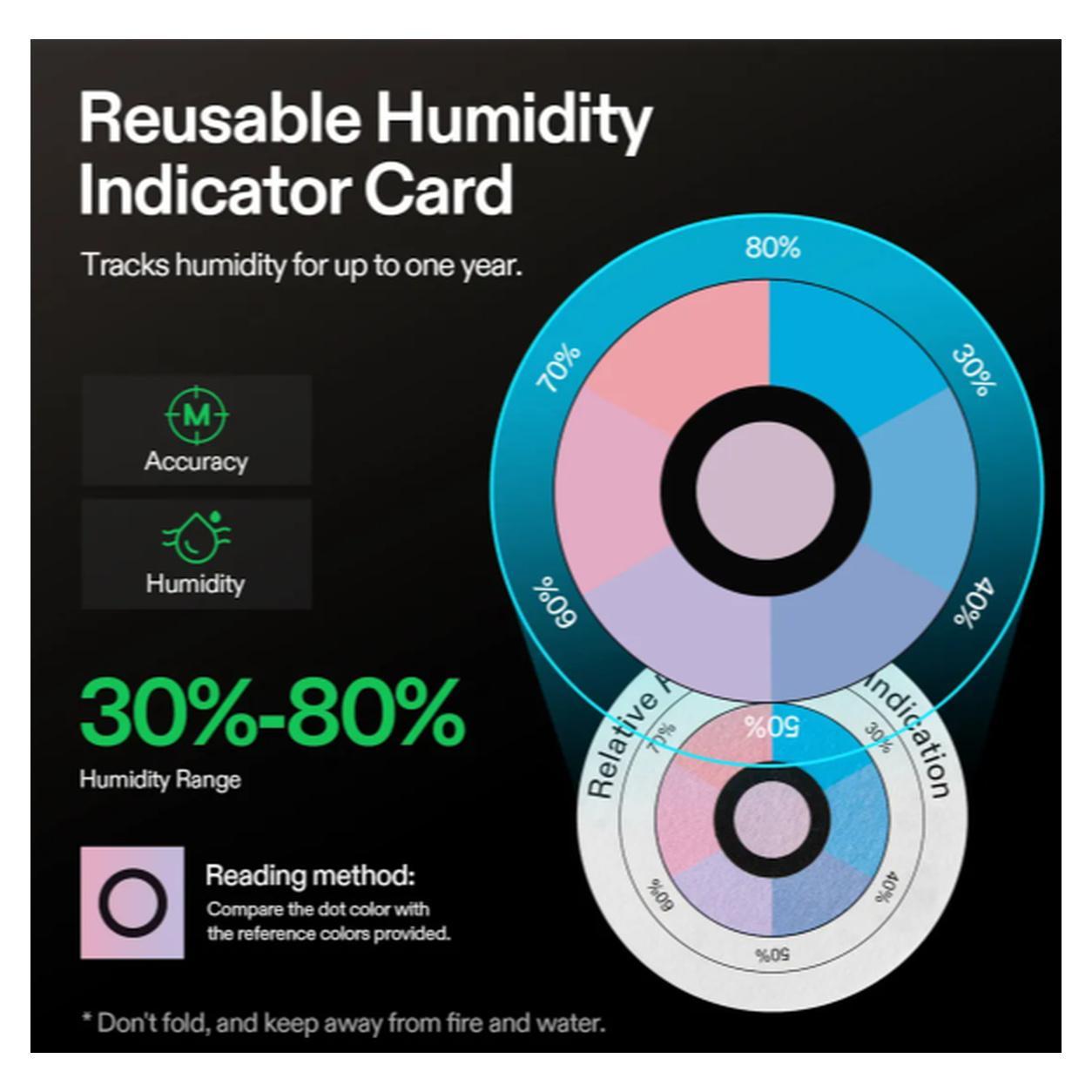 62% RH Two-Way Humidity Control Packs, Size 8 g, 10 Packs