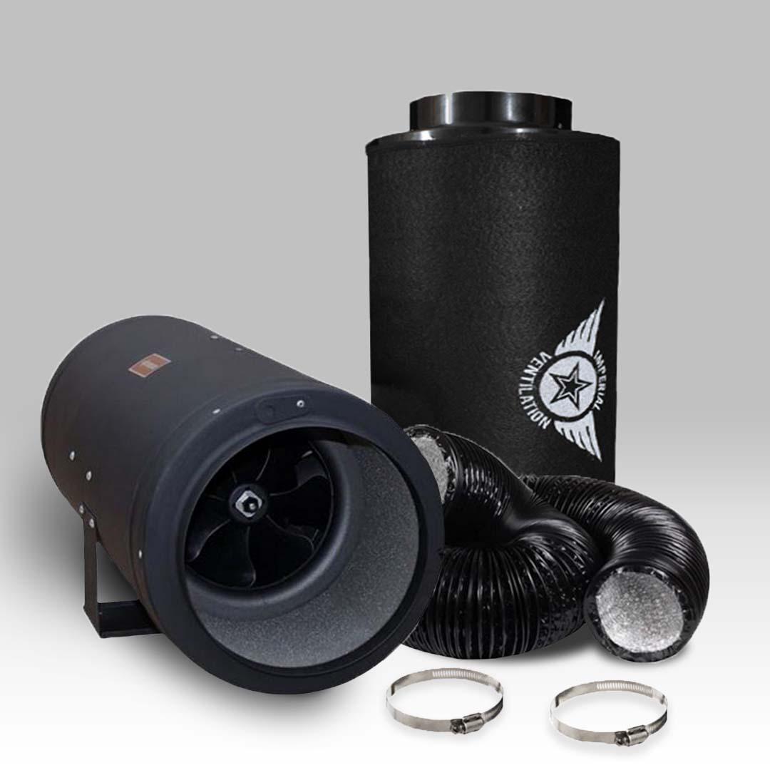 250mm Silent Fan Package with 1000mm Carbon Filter