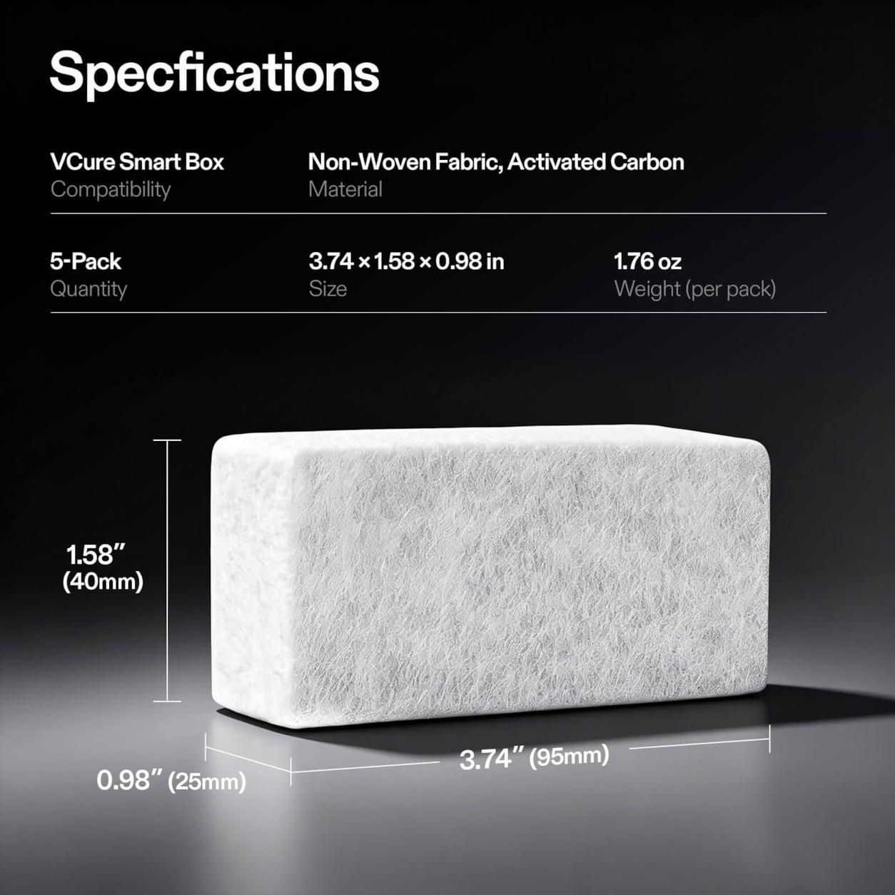 Activated Carbon Filter Replacement for VCure