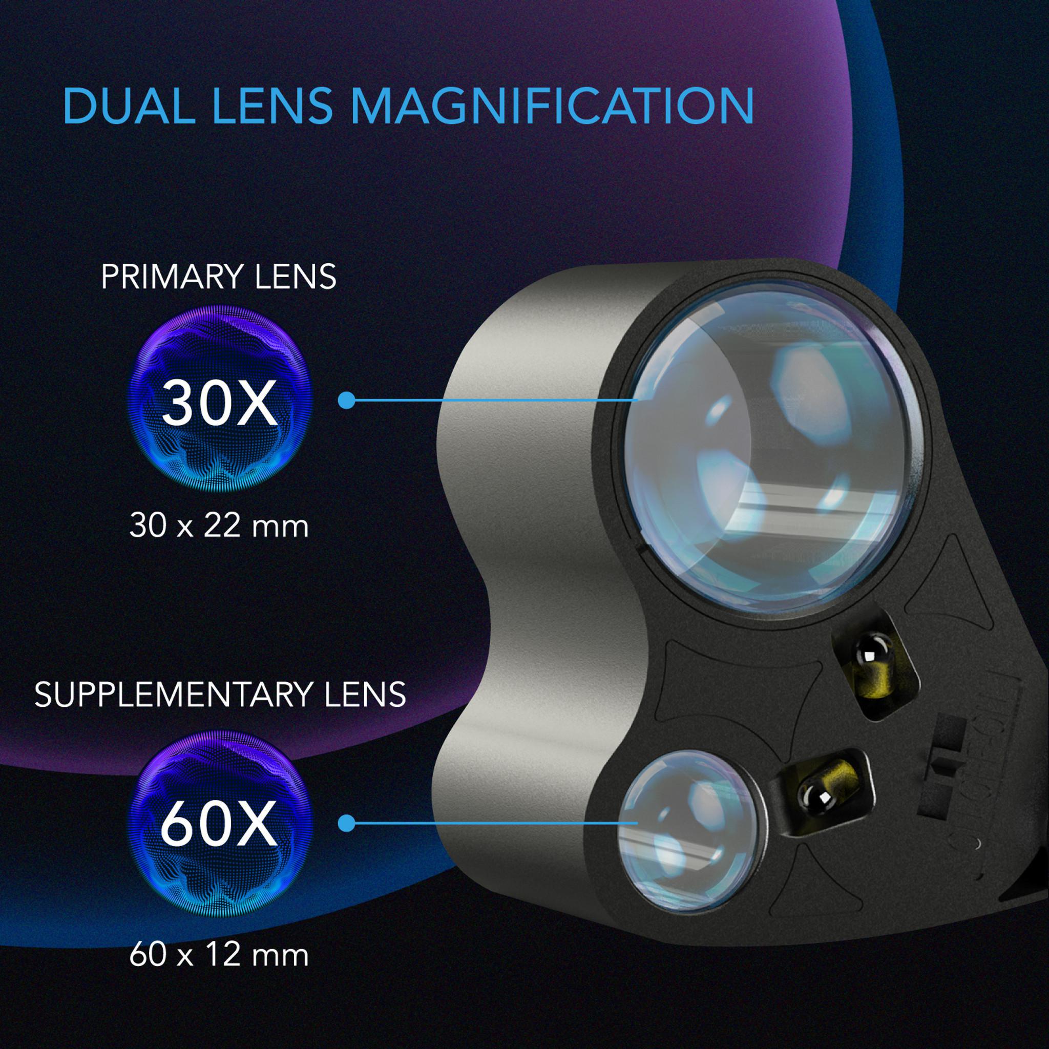 AC Infinity Jeweler's Loupe 30x 60x magnification