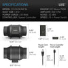 Cloudline S6 150mm Inline Duct Fan Specifications