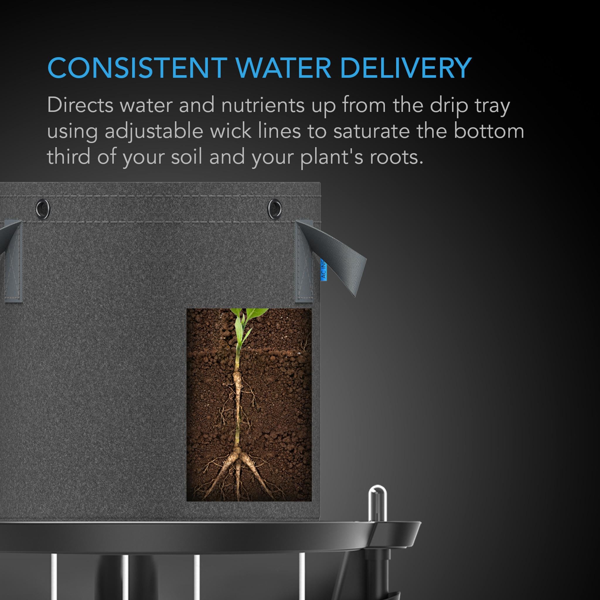 Hydroponic Self watering For Fabric Pot