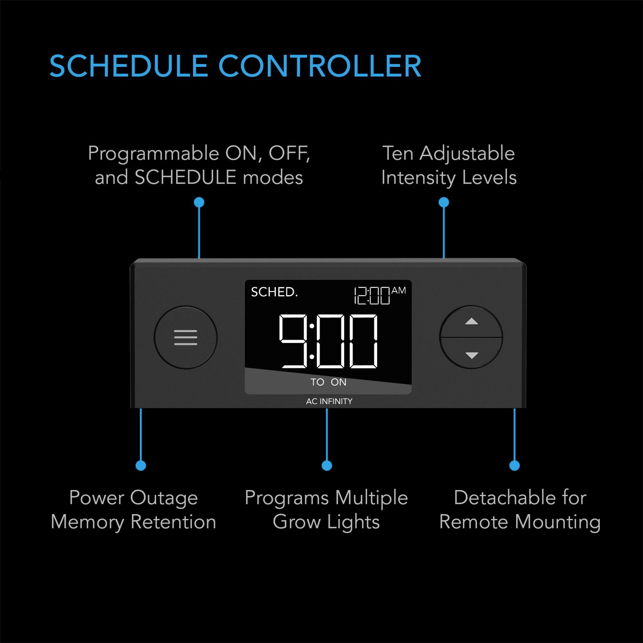 IONBEAM indoor Grow Light smart controller features