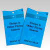 Two blue sticky traps labeled 'Thrips & Other Flying Insects