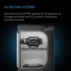 Cloudline H4, Inline Fan With Speed Controller for fungiculture, Humidity Proof IP-65 Rated