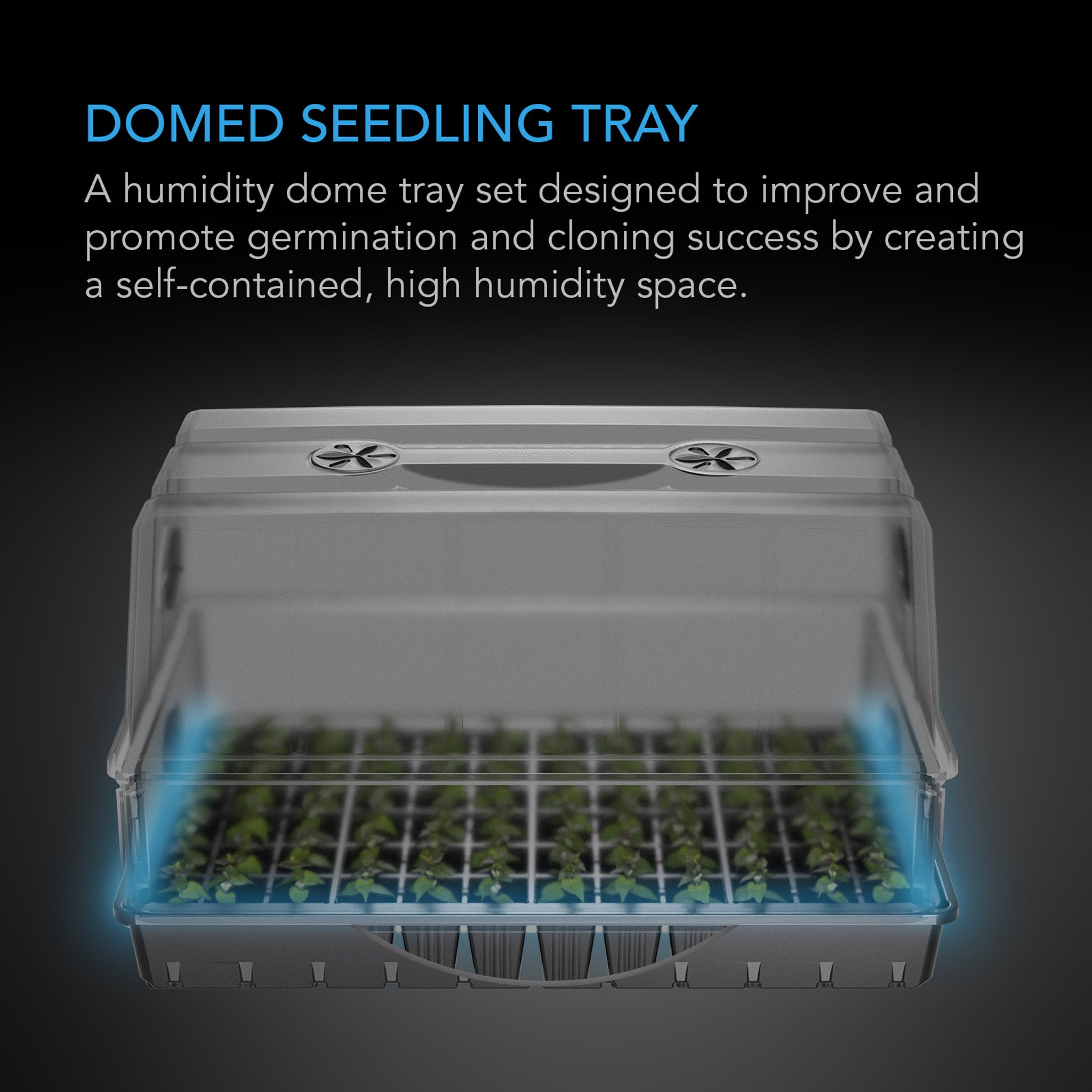 Humidity Dome, Large Propagation Kit, 6X12 Cell Tray