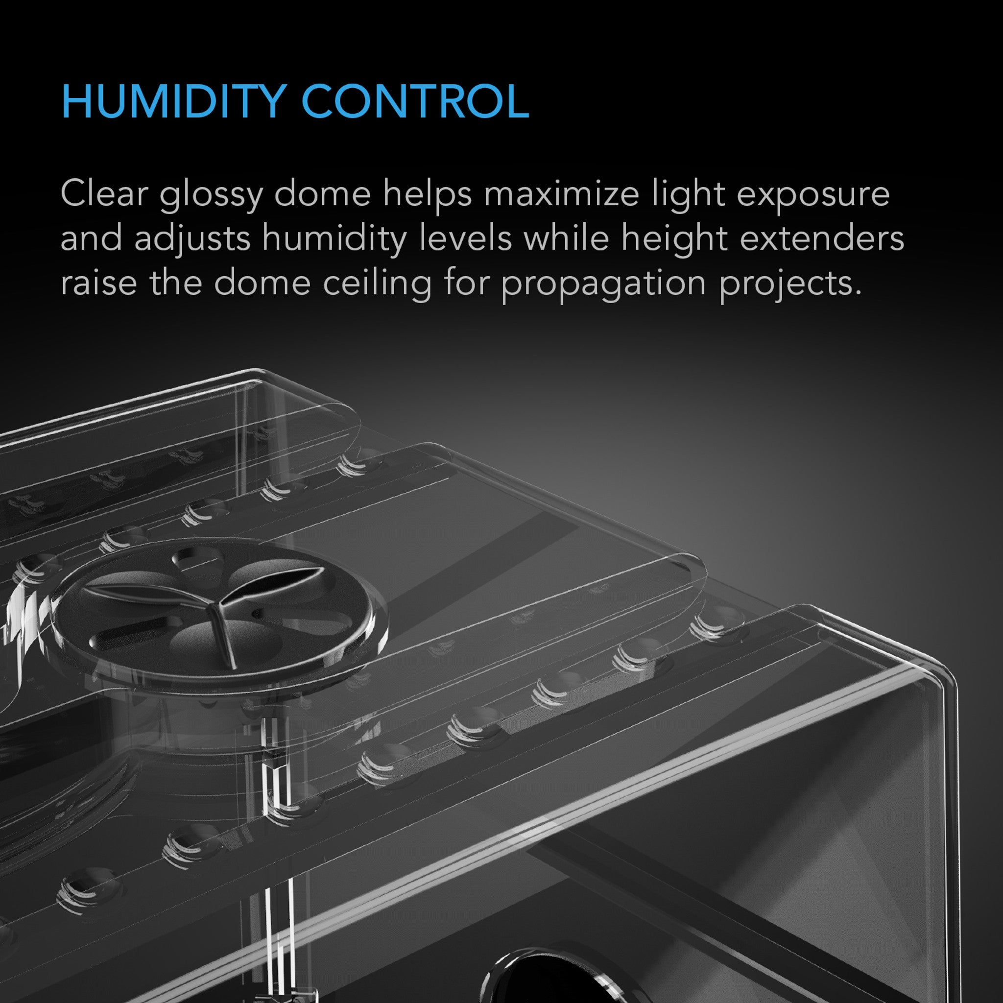 Humidity Dome, Large Propagation Kit, 6X12 Cell Tray