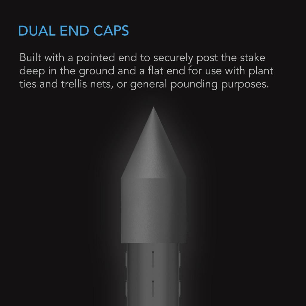 Garden Plant Stakes 3', Steel with UV Resistant Coating, 25-Pack