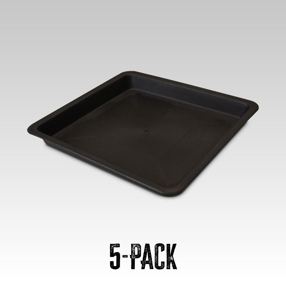 Plant Pot Saucer Square 240mm | 5-Pack
