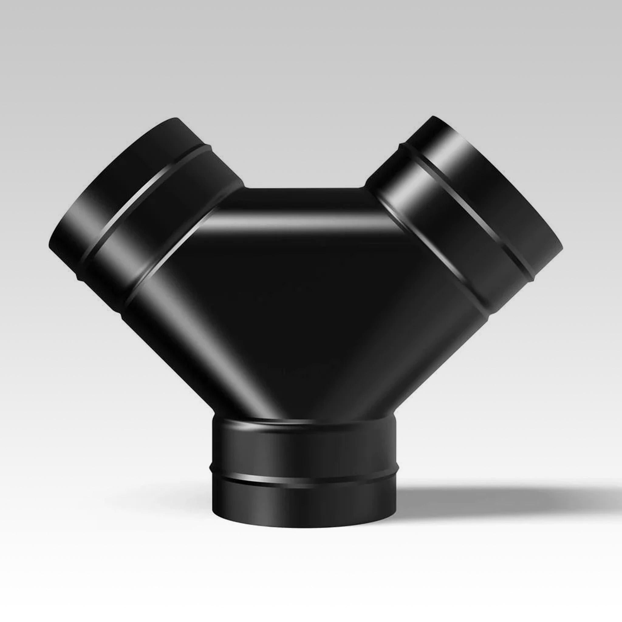 Steel 3-Way Duct Splitter, 4-INCH - Main Image