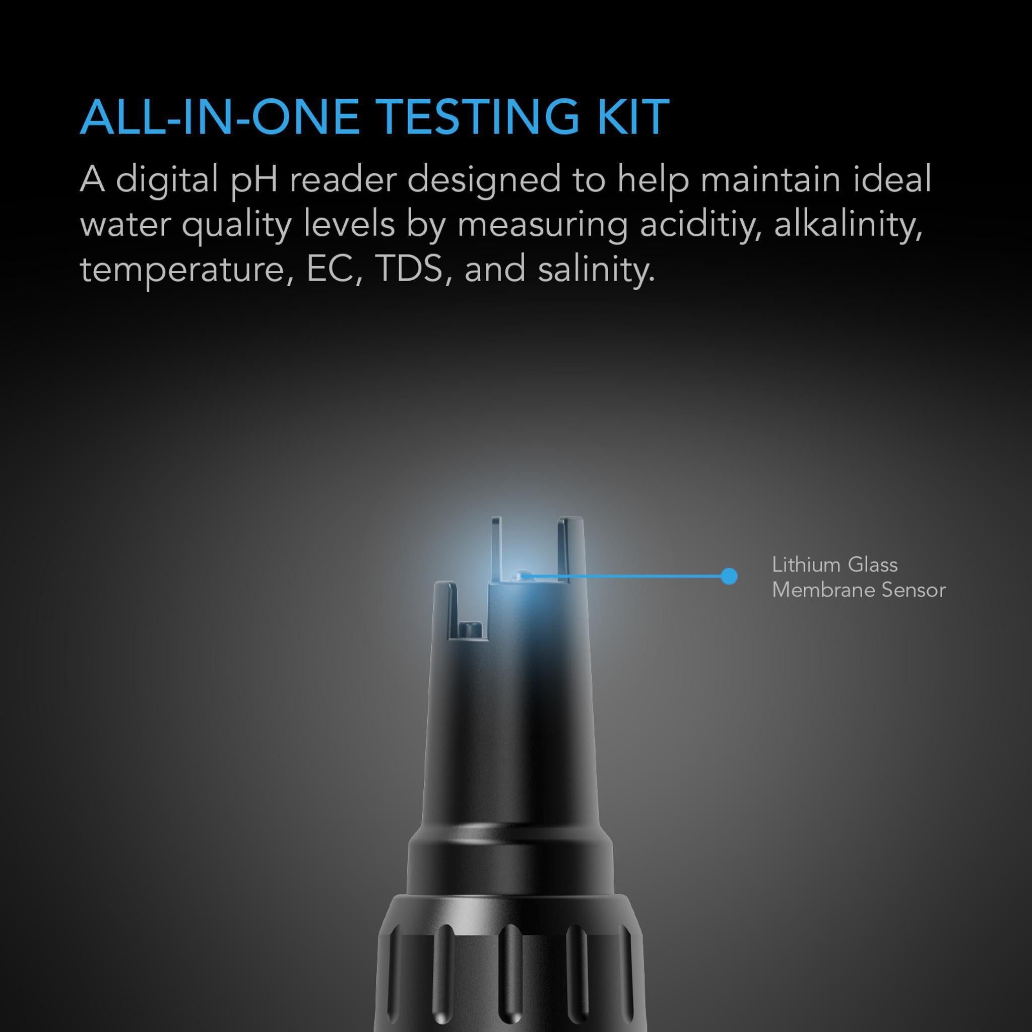 Pen Testing Kit Hydroponic Meter PRO Kit, All-in-One pH Pen, Interchangeable Probe