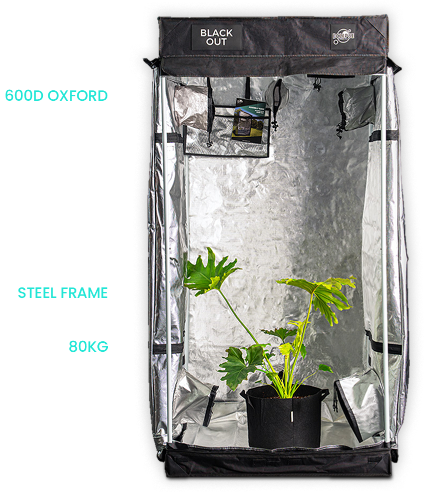blackout canvas grow tent material Strongest Blackout Grow Tents 80x80x200cm