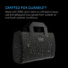 SMELL PROOF HANDBAG, BLACK, WITH 900D NYLON FABRIC AND CARBON FILTER LINING