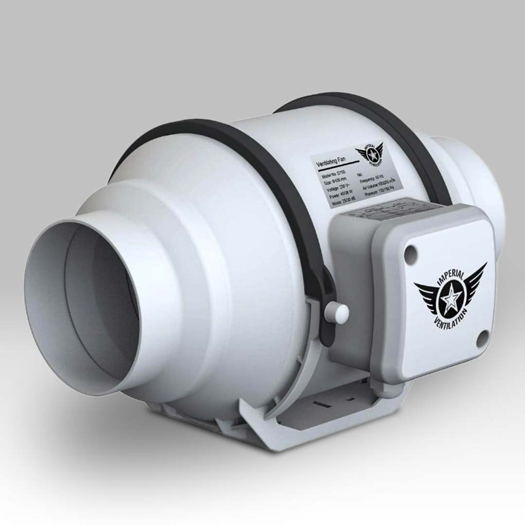 100mm Imperial Ventilation Mixed-Flow Inline Fan