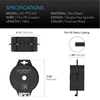 Black Twist Ties with Built-In Cutter, 100m AC INFINITY specs