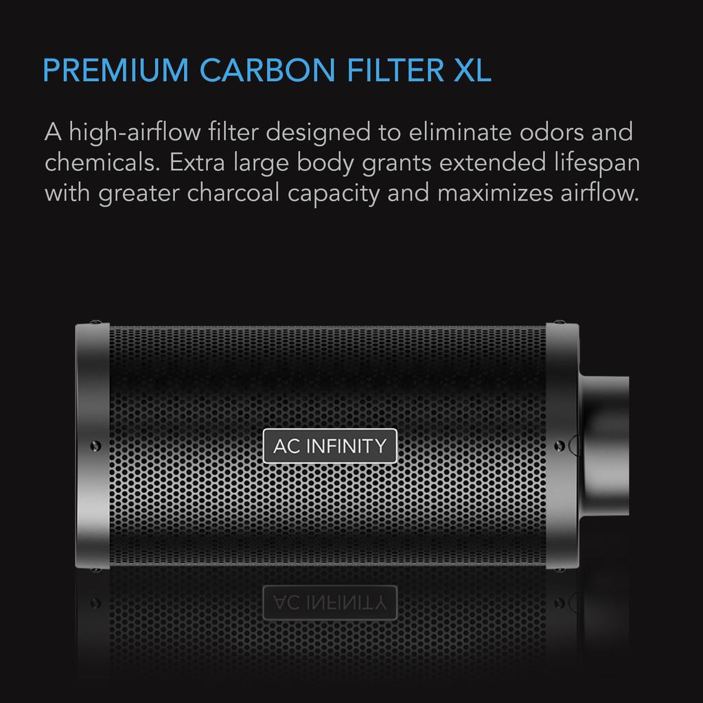 DUCT CARBON FILTER XL, AUSTRALIAN CHARCOAL, EXTRA LARGE, 6-INCH