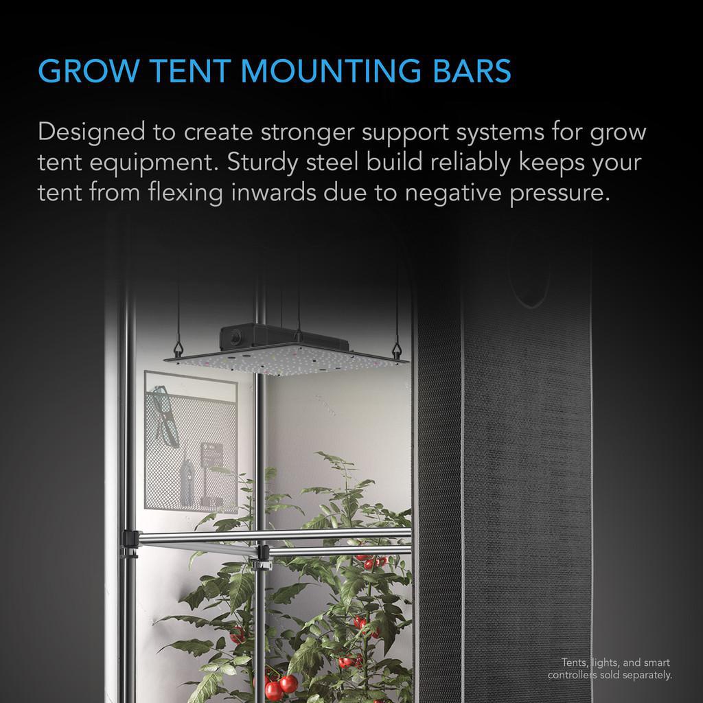 GROW TENT MOUNTING BARS, FOR INDOOR GROW SPACES, 4X4