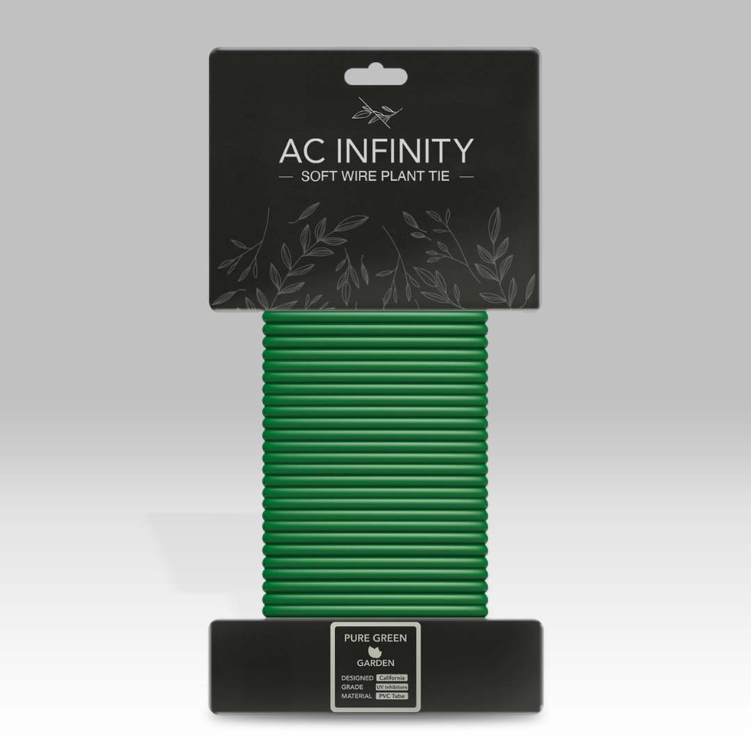 AC INFINITY, Soft Twist Ties, Thick Rubberized Texture, 10m