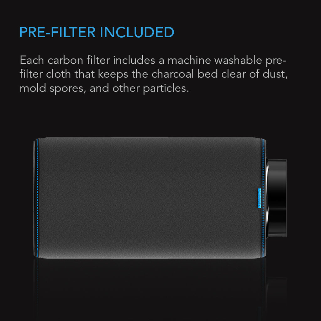150mm AC Infinity Carbon Filter prefilter