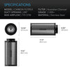 200mm AC Infinity Carbon Filter specs