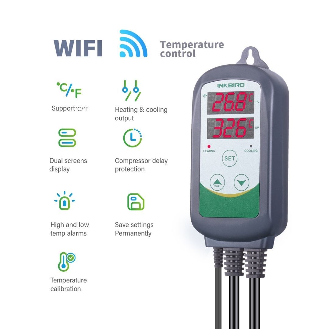 Inkbird NZ ITC-308 WIFI Fan Temperature Controller Herbal House