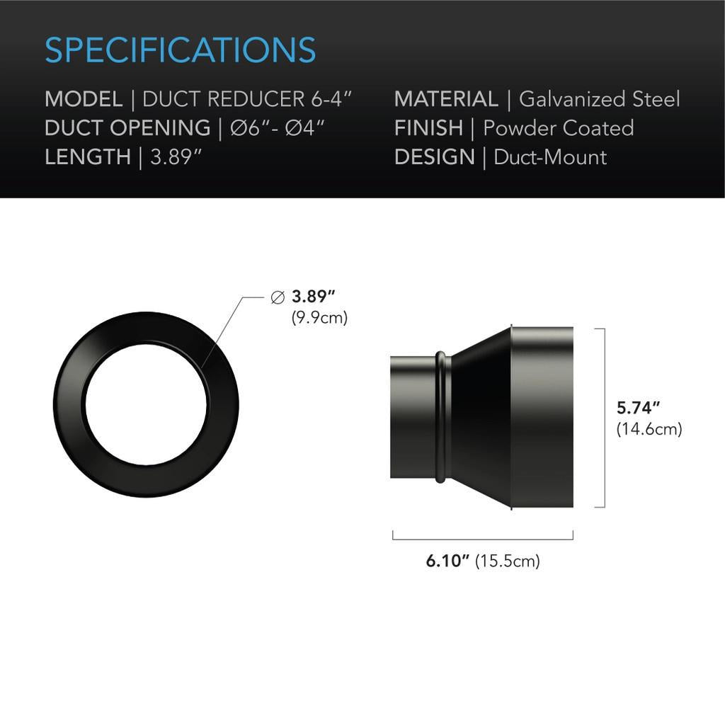 AC Infinity Duct Reducer, 6